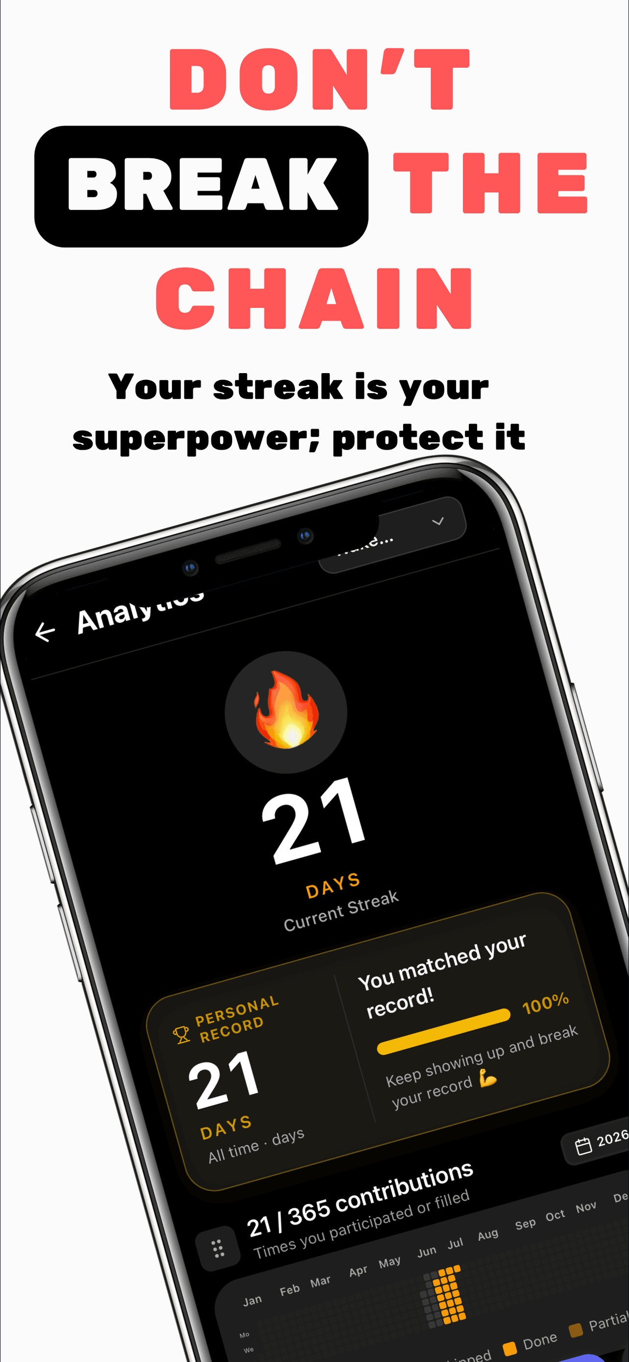IdentityKit — Don't break the chain streak tracking