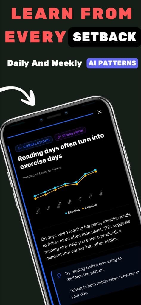 Learn from every setback — daily and weekly AI patterns